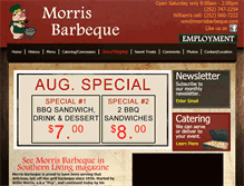 Tablet Screenshot of morrisbarbeque.com